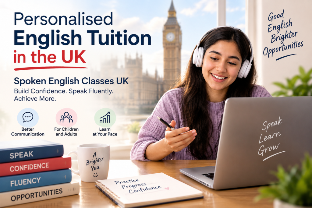 Online spoken English classes UK