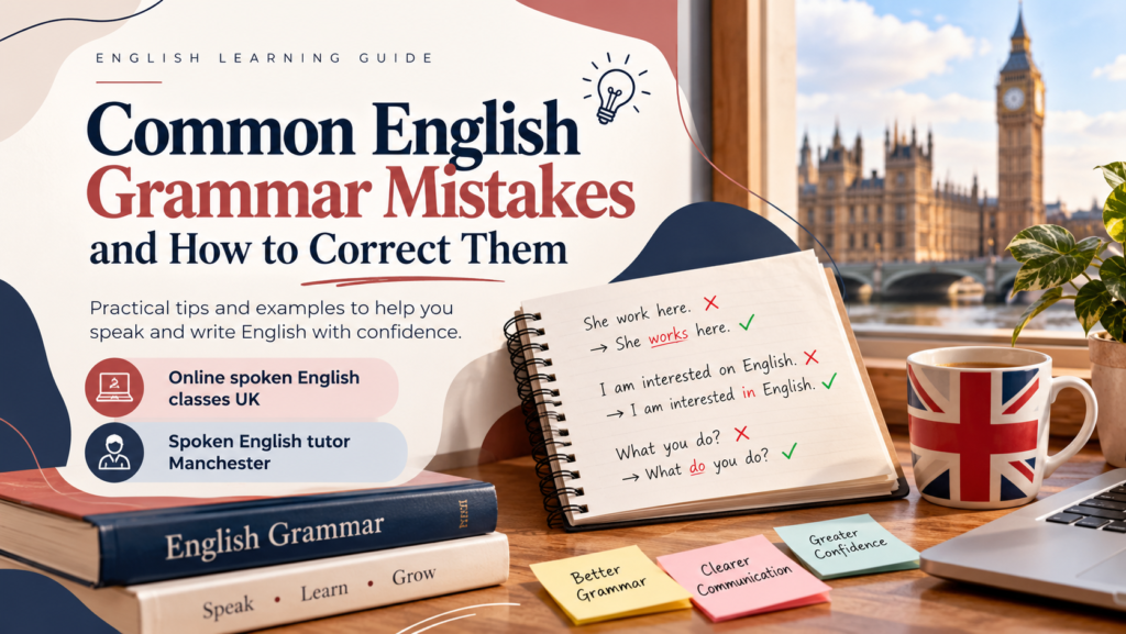 Online spoken English classes UK